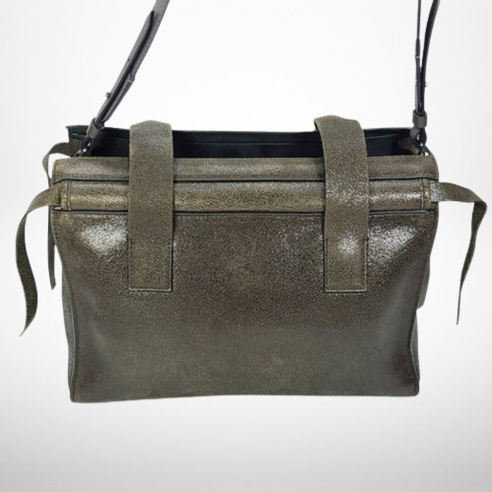 Brunello Cucinelli Buffed Leather Shoulder Bag. Monili - Picture 5 of 16